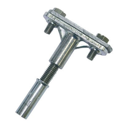 Abrazadera abatible pletina con espiga con tirafondo