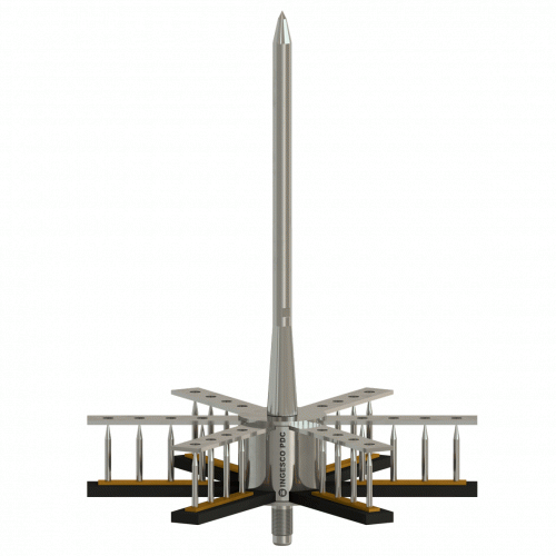 Para-raios ESE INGESCO PDI 6.4 com dispositivo de ionização não eletrônico