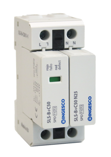 Dispositivos de proteção contra surtos  SLS-B+C50/1+1
